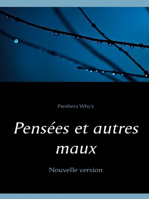 cover image of Pensées et autres maux